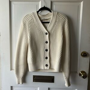 Everlane Cream Knit Cardigan
